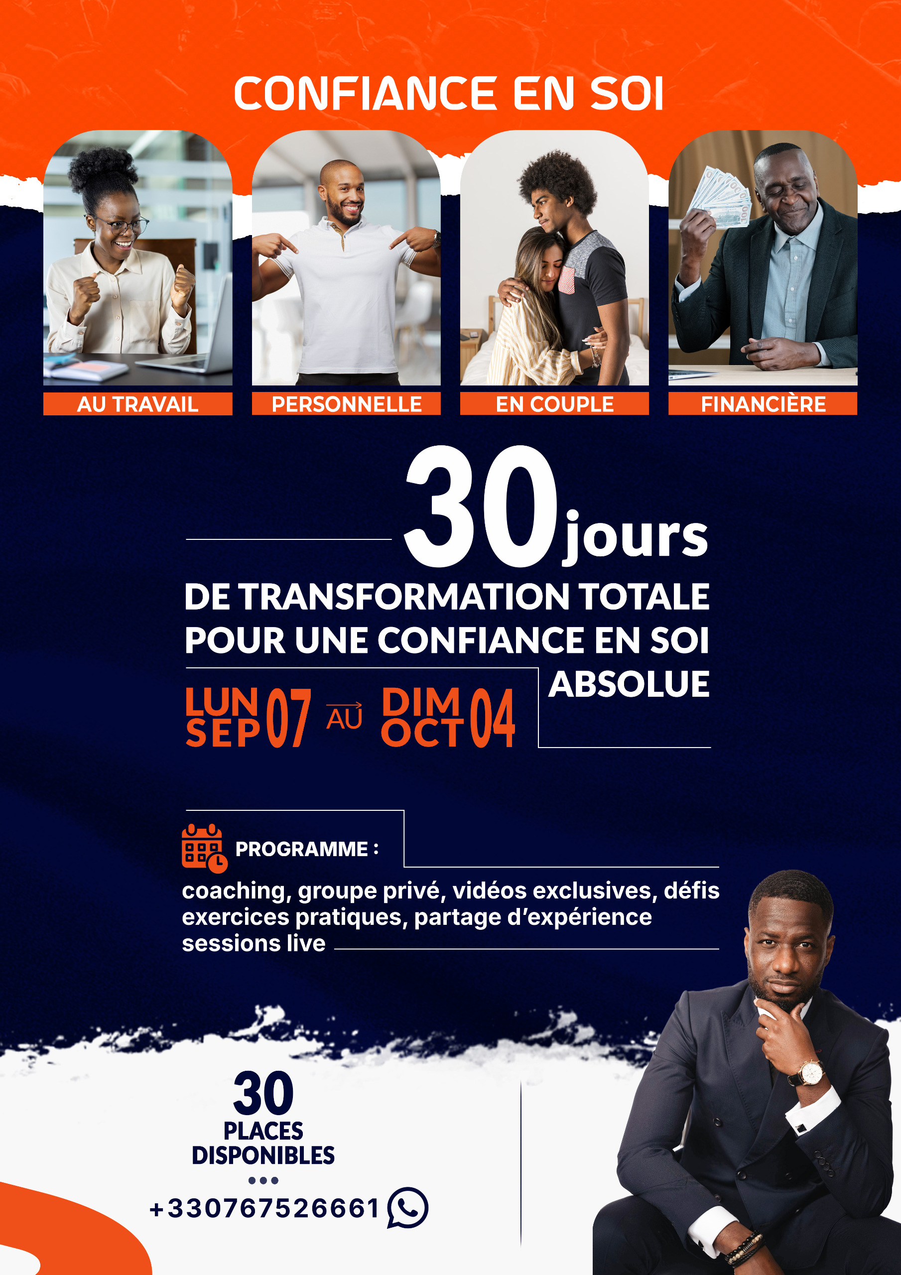 Les domaines de la confiance en soi