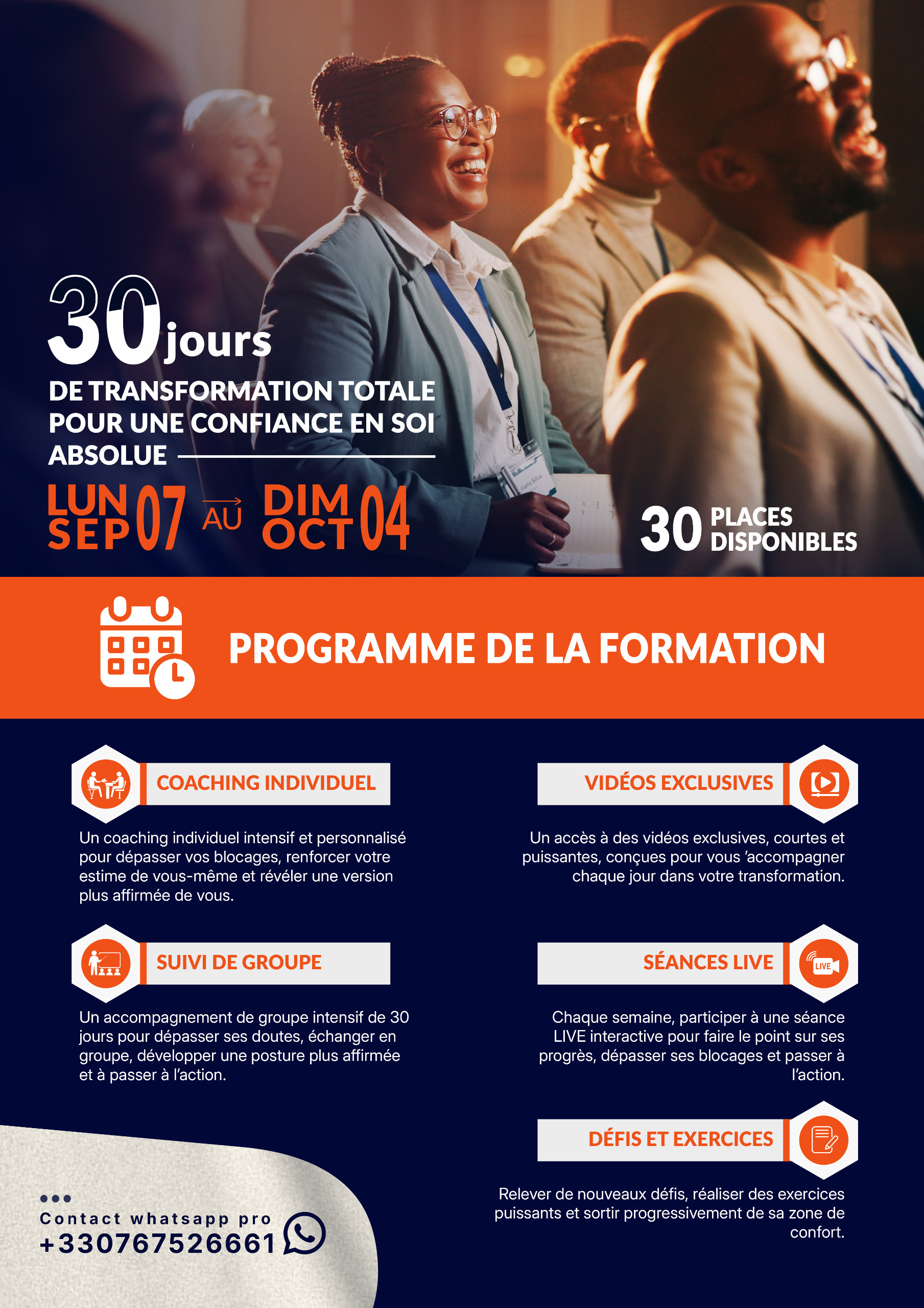 Programme complet de la formation Confiance en soi